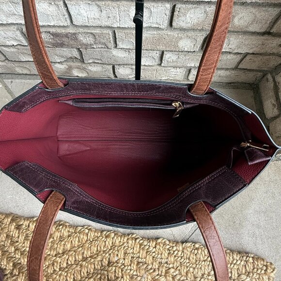 EMPIRE 3 PC TOTE CROSSBODY WRISTLET SET WOMEN'S BAG BurgundyTravel Vacation - Picture 9 of 16